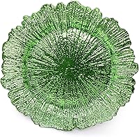 Vista 39 de allgala Platos Base Redondos de Calidad Pesada - Bases Transparentes para Platos de Cena - Juego de Platos Base para Decoración de Mesa - Ideal