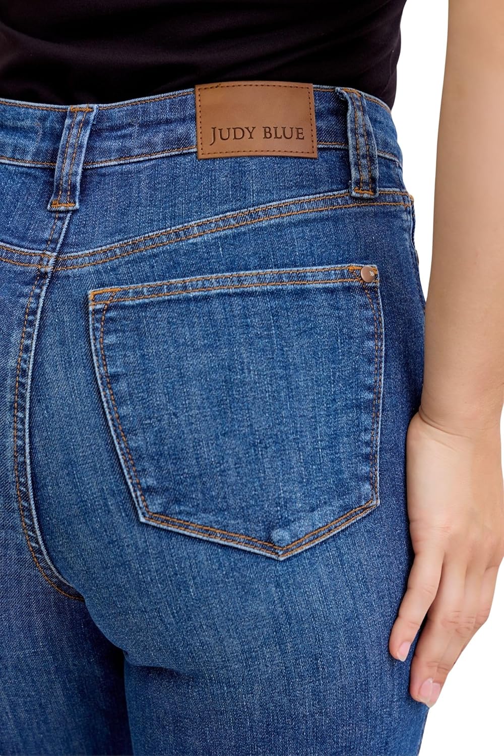 Judy Blue Women's High Rise Tummy Control Slimming Basic Straight Leg Jeans - Image 5