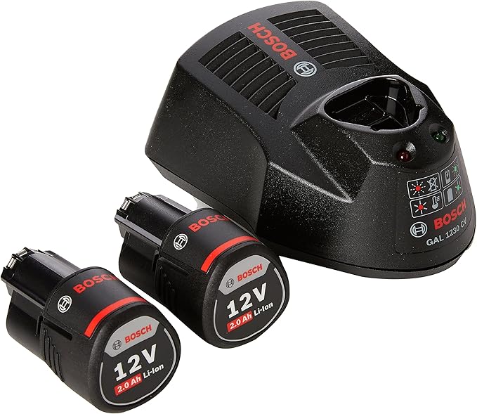 Bosch Professional GBA 10,8 V 2,0 Ah Li-Ion Akku 2 Plus AL 1130 CV ...