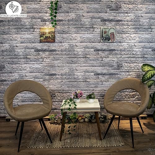 Miniatura 4 de Dundee Deco Paneles de pared 3D efecto ladrillo  Revestimiento gris claro con aspecto de piedra para pared, espuma de poliestireno, muestra, tamaño