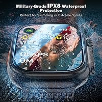 Vista 7 de LK Pack de 3 para Apple Watch Ultra 3 Protector de Pantalla 49mm [Cero-Falla] HD Top 9H Vidrio Templado Apple Watch Ultra / Ultra 2 Protector