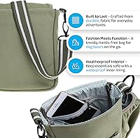 Vista 4 de DOOG Walkie Bag - Bolsa ajustable para golosinas para perros con bolsa de caca y compartimentos para botellas de agua, ajuste cómodo para uso Verde