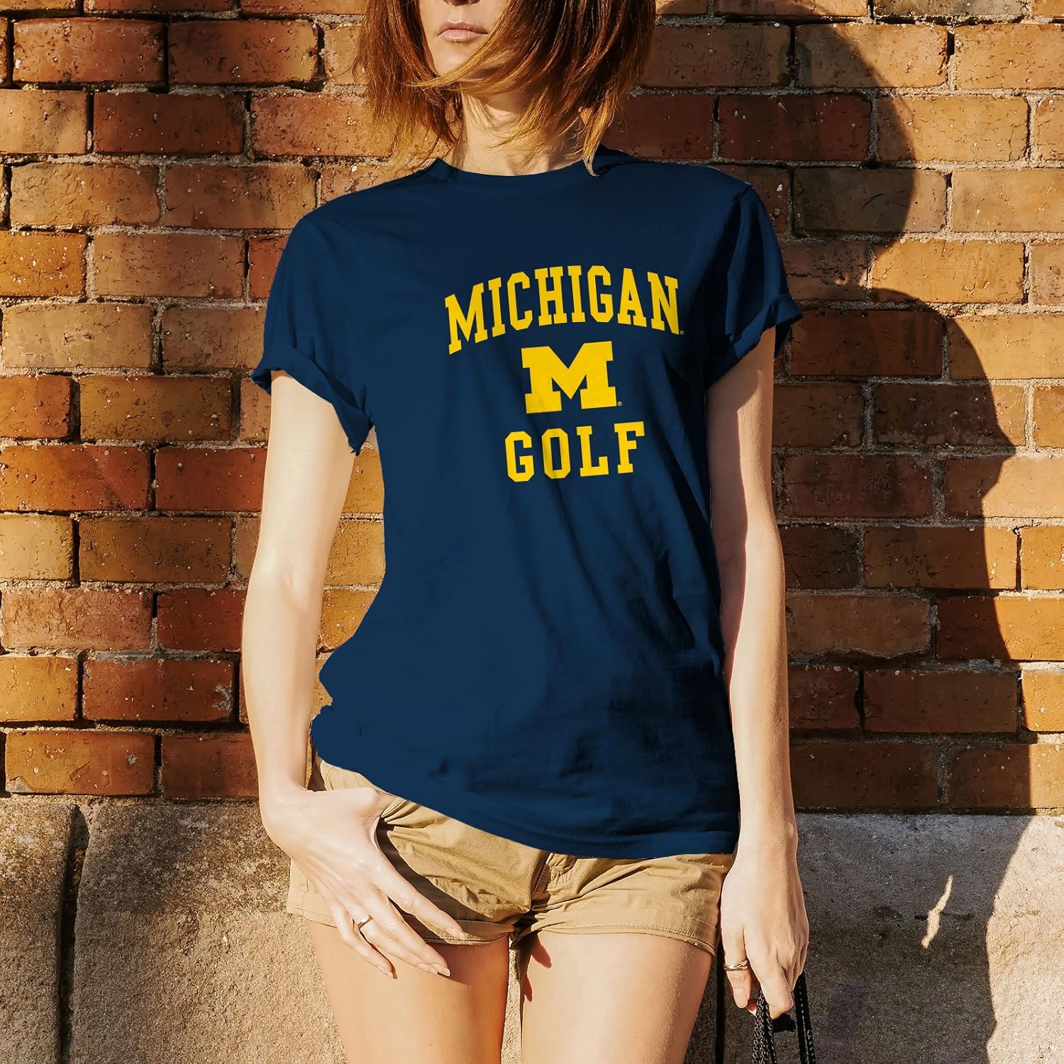 NCAA Arch Logo Golf, Team Color T Shirt, College, University