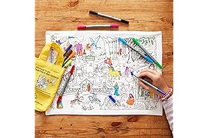 Doodle Away on Fairy Tales with This Delightful and Reusable Storytelling Placemat For Kids!