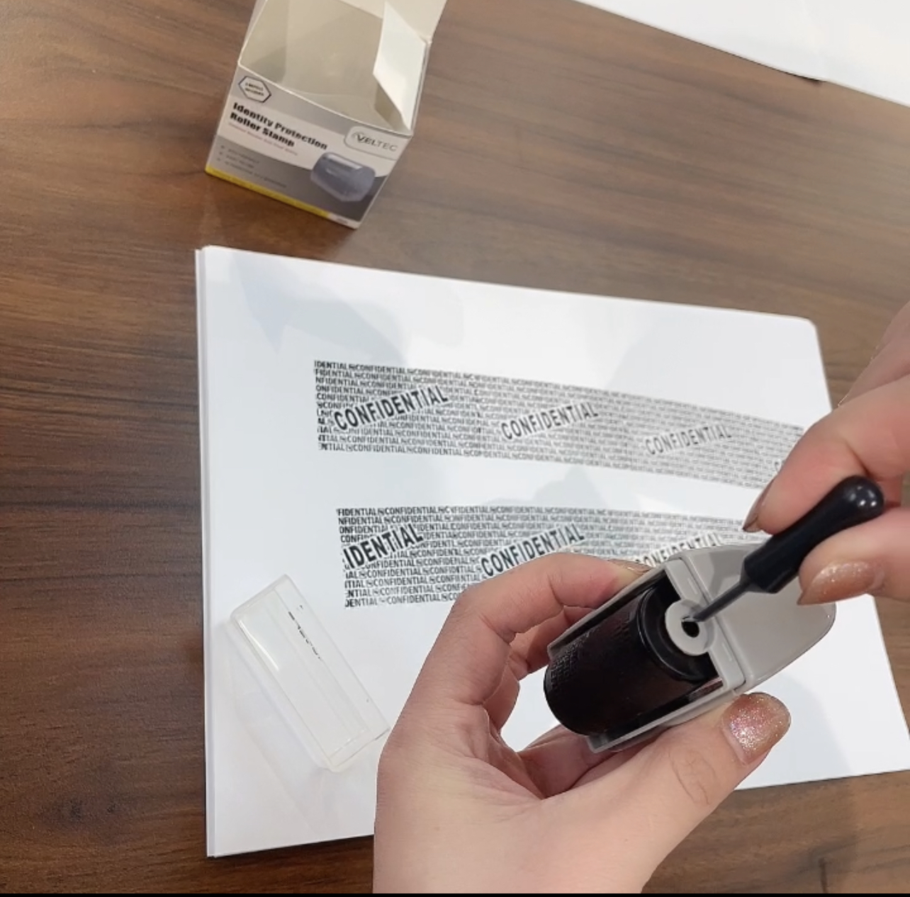 Watch Instructions to use and refill Veltec Roller Stamp on Amazon Live