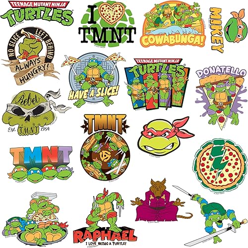 Miniatura 4 de TMNT Paquete variado de calcomanías de vinilo grandes de lujo, para laptop, botella de agua, álbumes de recortes, tableta, monopatín,