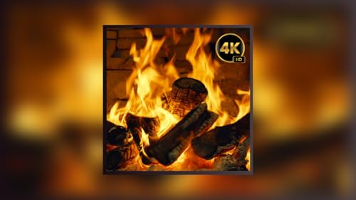 Cozy Fireplace 4K. Fireplace with Crackling Fire Sounds. Fireplace Burning 4K