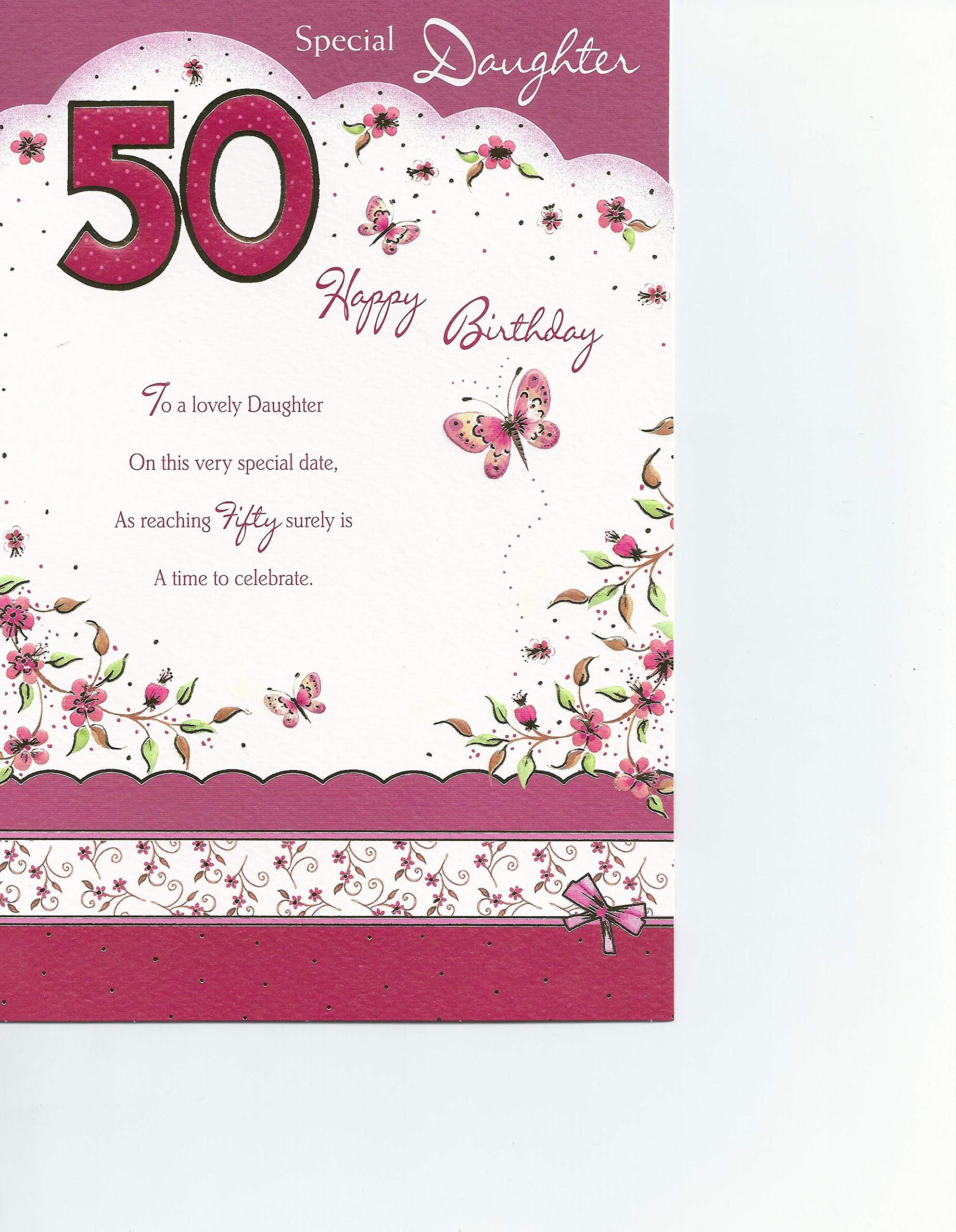 Daughter 50th Birthday Card