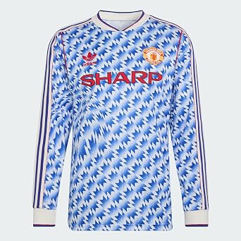 adidas Manchester United Away Long Sleeve Jersey 90