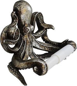 Quadow Decorative Swimming Octopus حامل ورق التواليت - ديكور الحمام