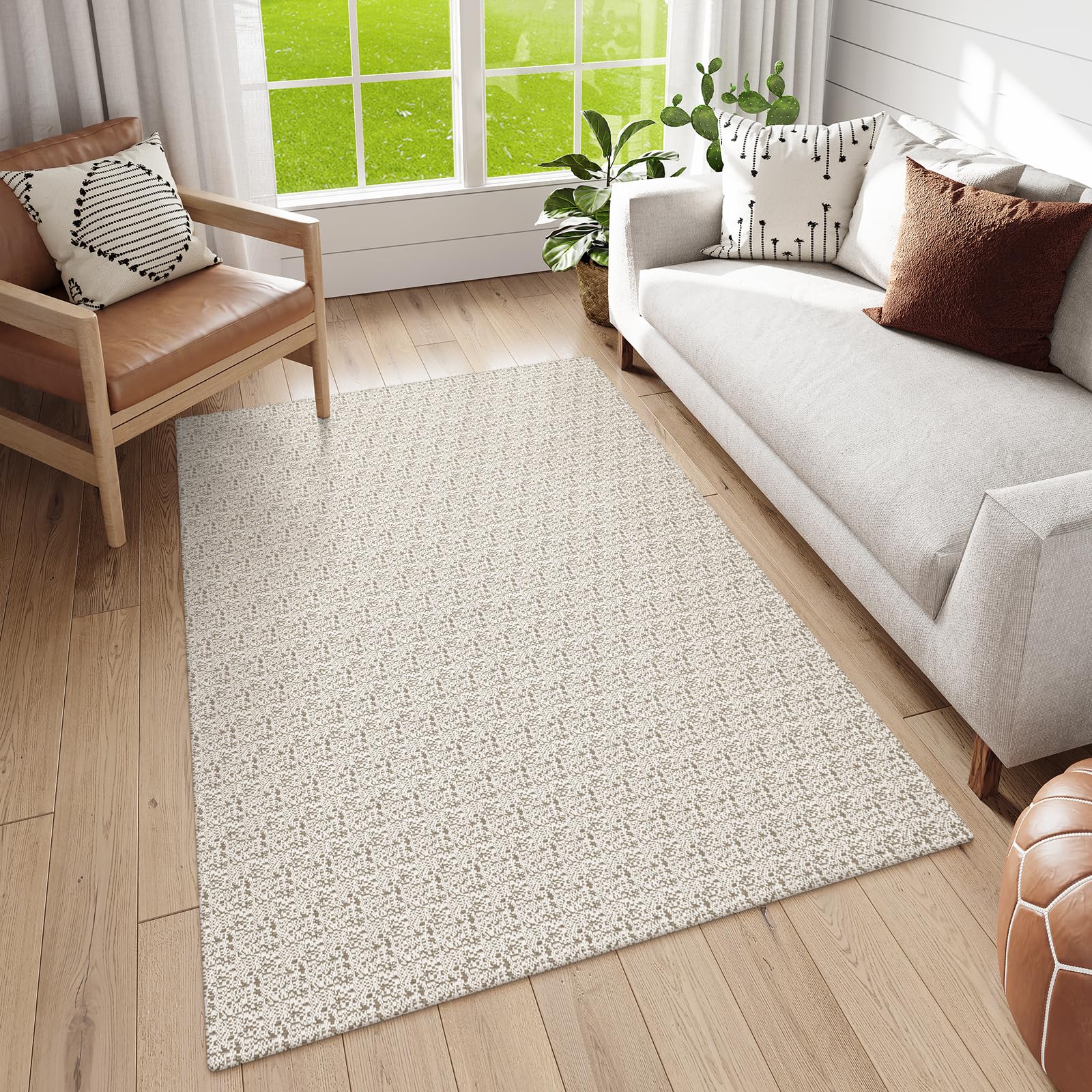 Amazon.com: Collive Area Rugs 4x6, Farmhouse Machine Washable Living ...