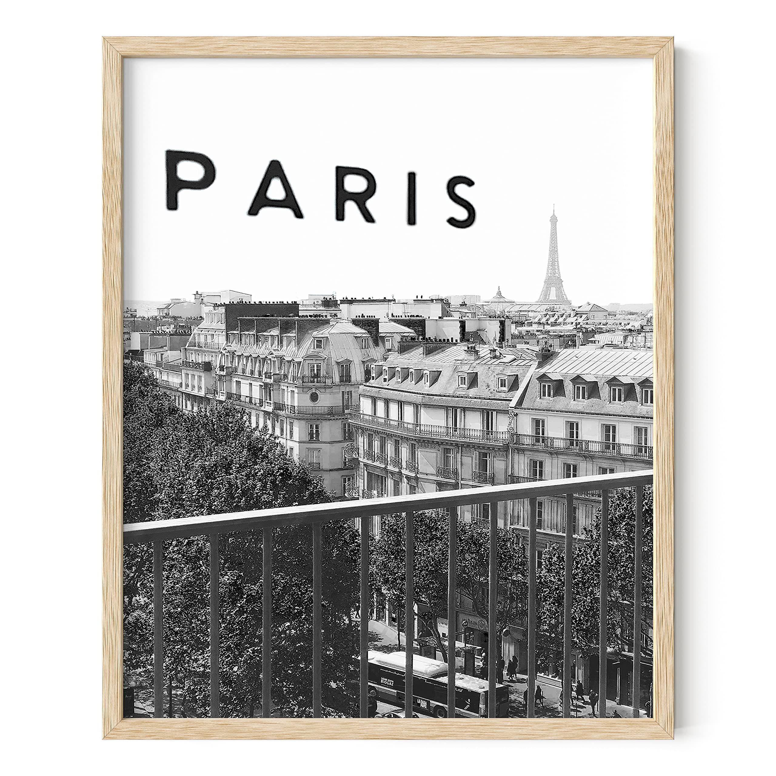HAUS AND HUES Black and White Paris Wall Art Paris Poster