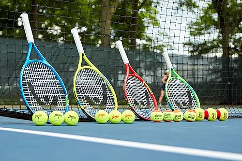 Miniatura 7 de Penn QST 60 Pelotas de tenis – Pelotas de tenis de punto naranja de fieltro juvenil para principiantes – Bolsa de plástico de 3 bolas