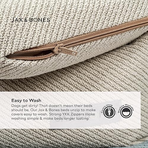 Miniatura 10 de Jax  Bones Cama para perro cama lavable a máquina con diseño de rosa de visón para perros lados reforzados extra resistentes camas pequeñas rosadas