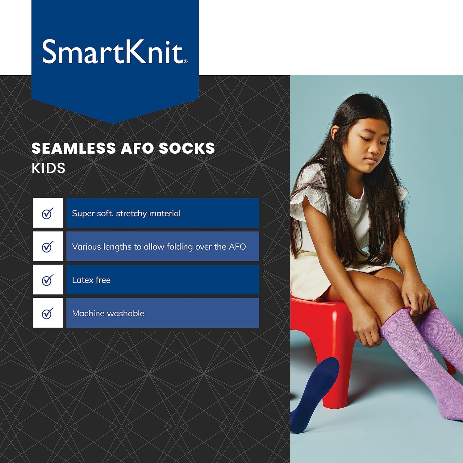 Kids Seamless AFO Interface Socks - Image 4