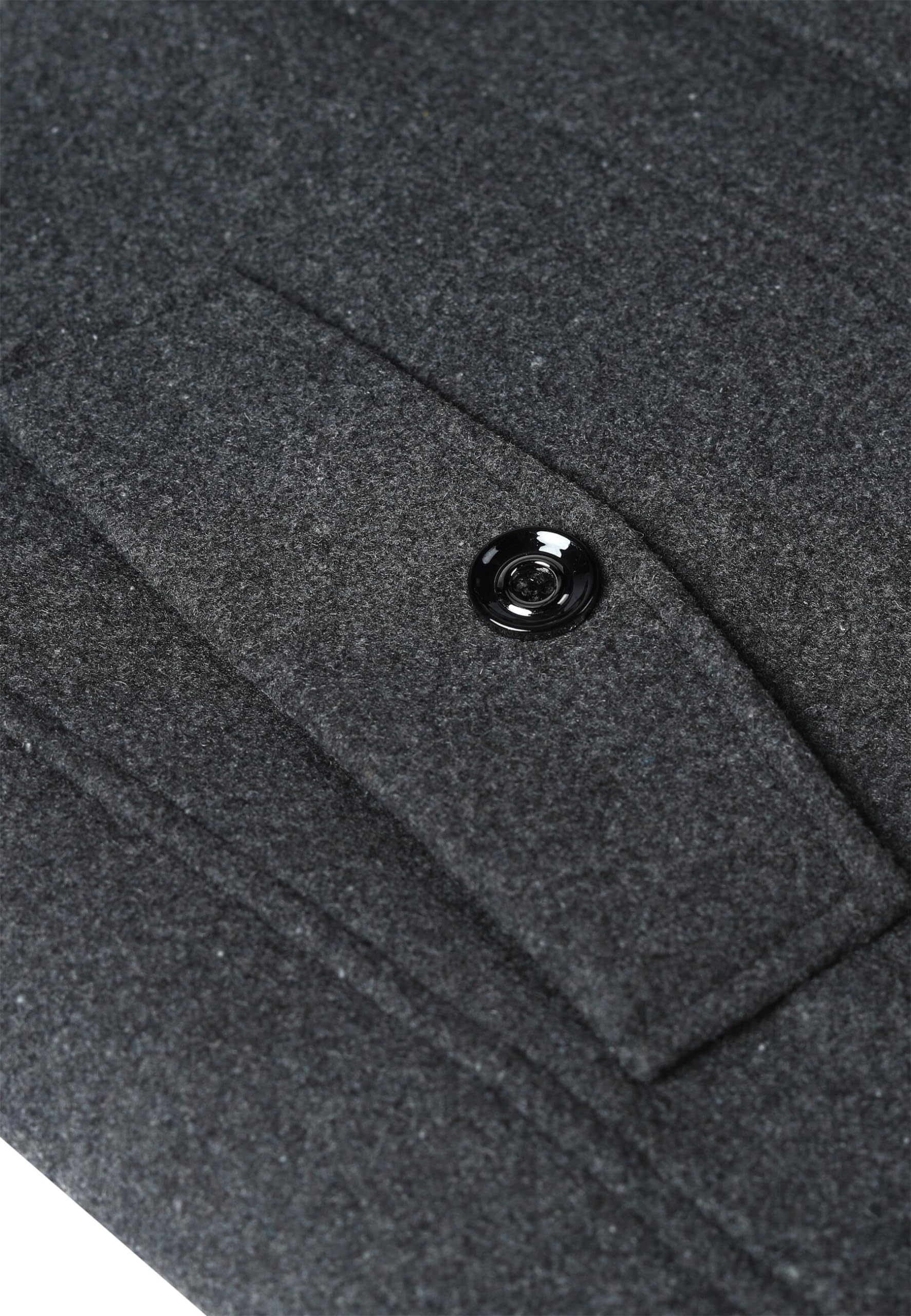 Allthemen Trench Corto Invernale da Uomo Trench di Lana Cappotto Spessa e Sottile Soprabito Parka Giacca a vento Giacca con risvolto