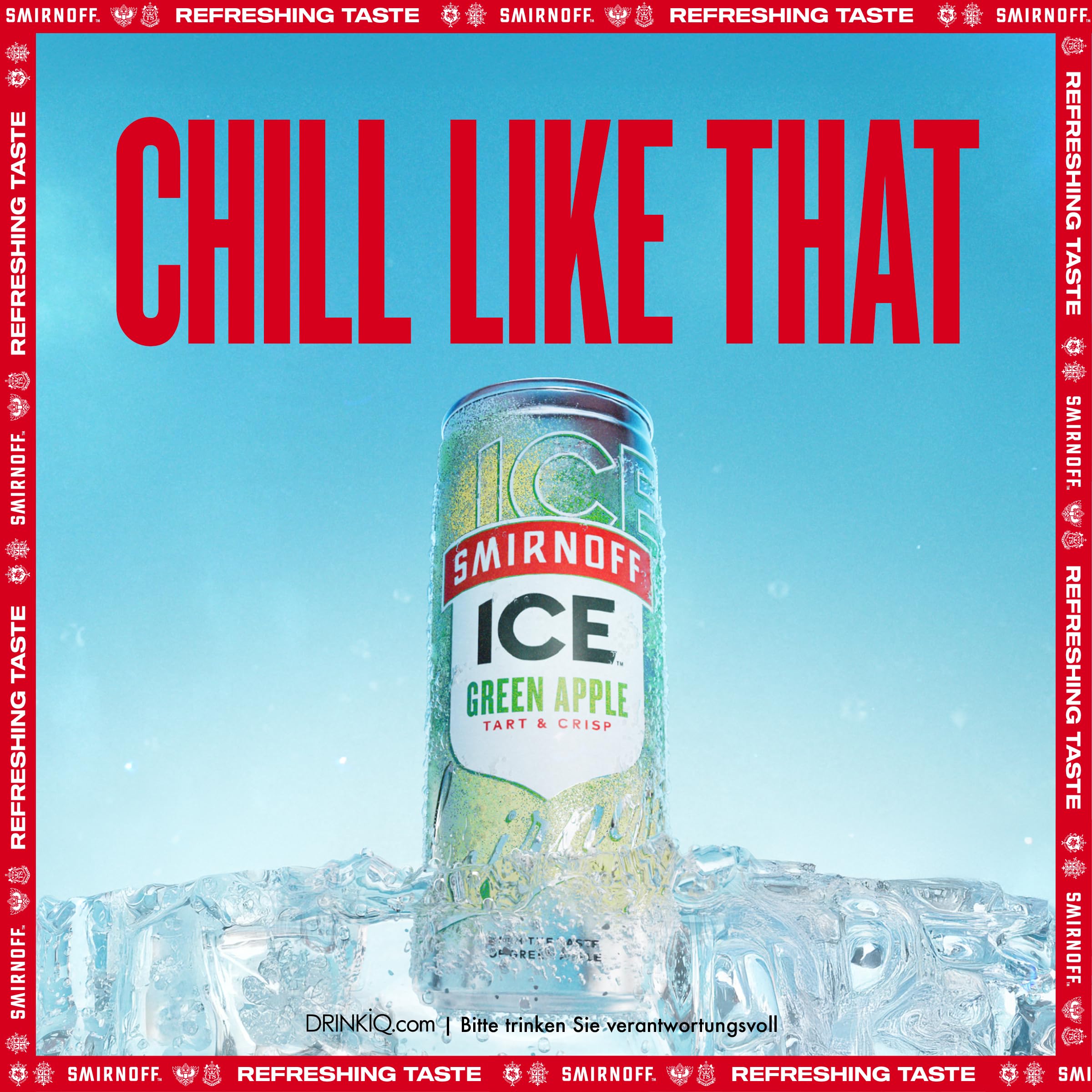 Smirnoff Ice Green Apple 12 x 250ml Dosen Premium Vodka Mixgetränk 10% Vol. Alkohol