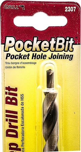 Miniatura 2 de Milescraft 23070003 - Broca para taladro (incluye broca paso a paso de 38", llave Allen y tope para taladro)