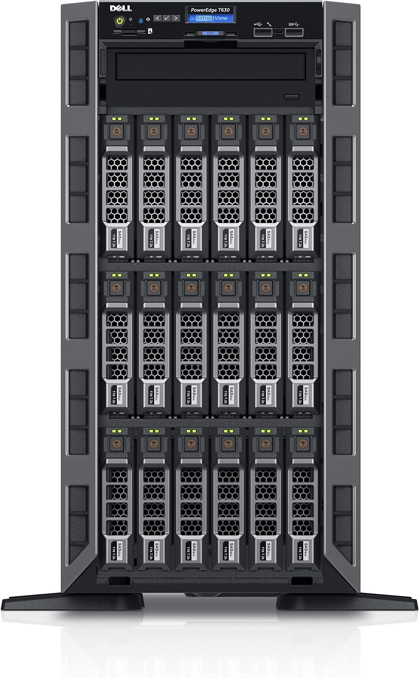 Dell PowerEdge T630 5U Tower Server - 1 x Intel Xeon E5-2620 v3 Hexa-core (6 Core) 2.40 GHz 463-5896