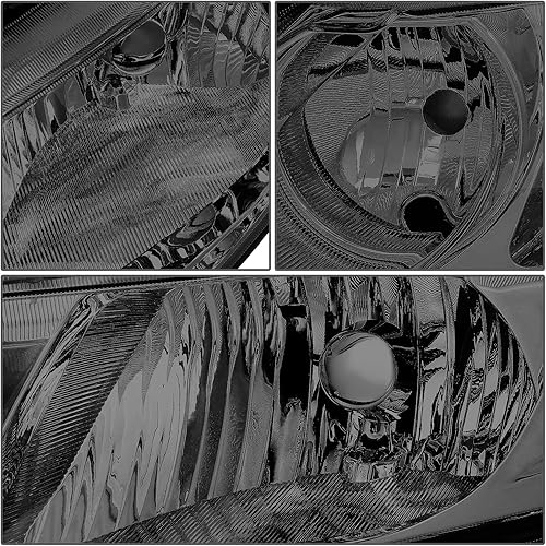 Miniatura 10 de Modelo halógeno conjunto de faros delanteros estilo fábrica compatible con Honda Civic 4 puertas Sedan 06-11, lado del conductor y del pasajero,
