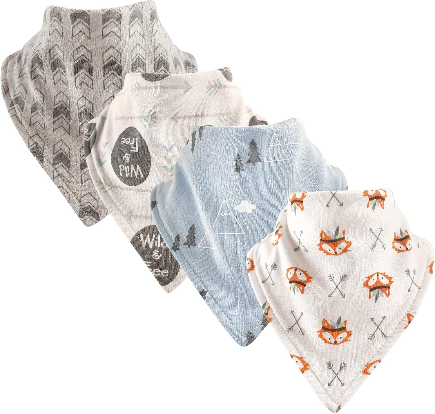 Luvable Friends Unisex Baby Cotton Bandana Bibs