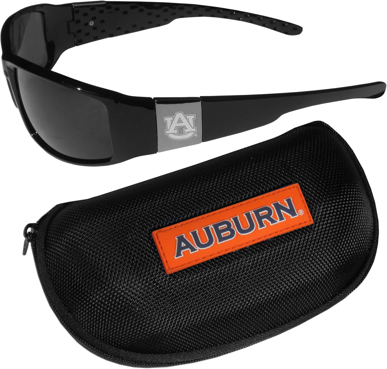 Siskiyou Sports NCAA unisex-adult Chrome Wrap Sunglasses and Zippered Carrying Case