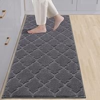 Vista 27 de COSY HOMEER Alfombras suaves de cocina [2 piezas] para el frente del fregadero alfombras de piso de cocina súper absorbentes y tapetes 20 x 30