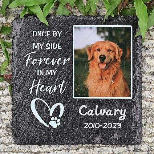 Regalos conmemorativos para mascotas, piedra conmemorativa personalizada para mascotas, regalos de pérdida de mascotas, regalo de condolencias de