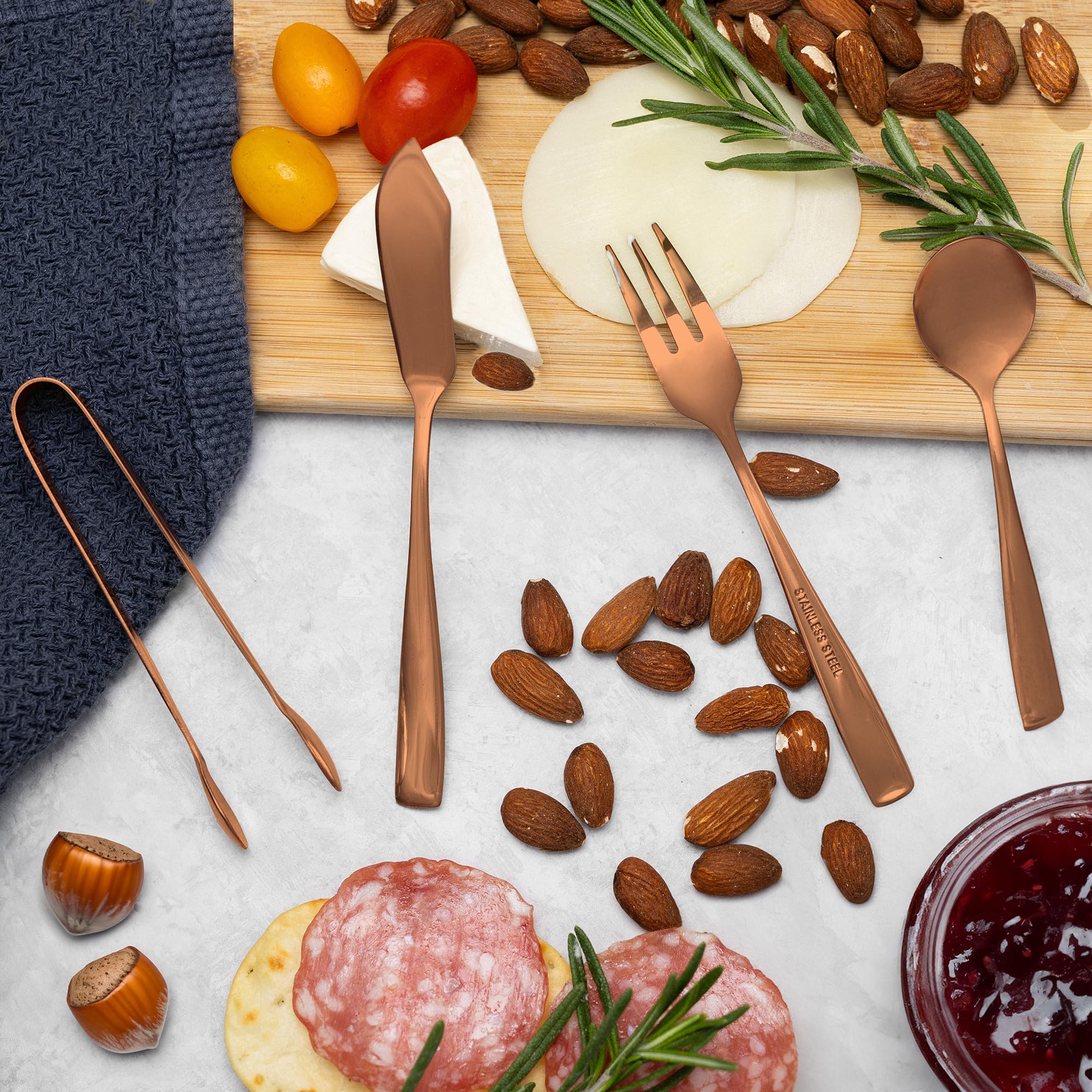 Copper Charcuterie Utensil Set - 8 Piece -3