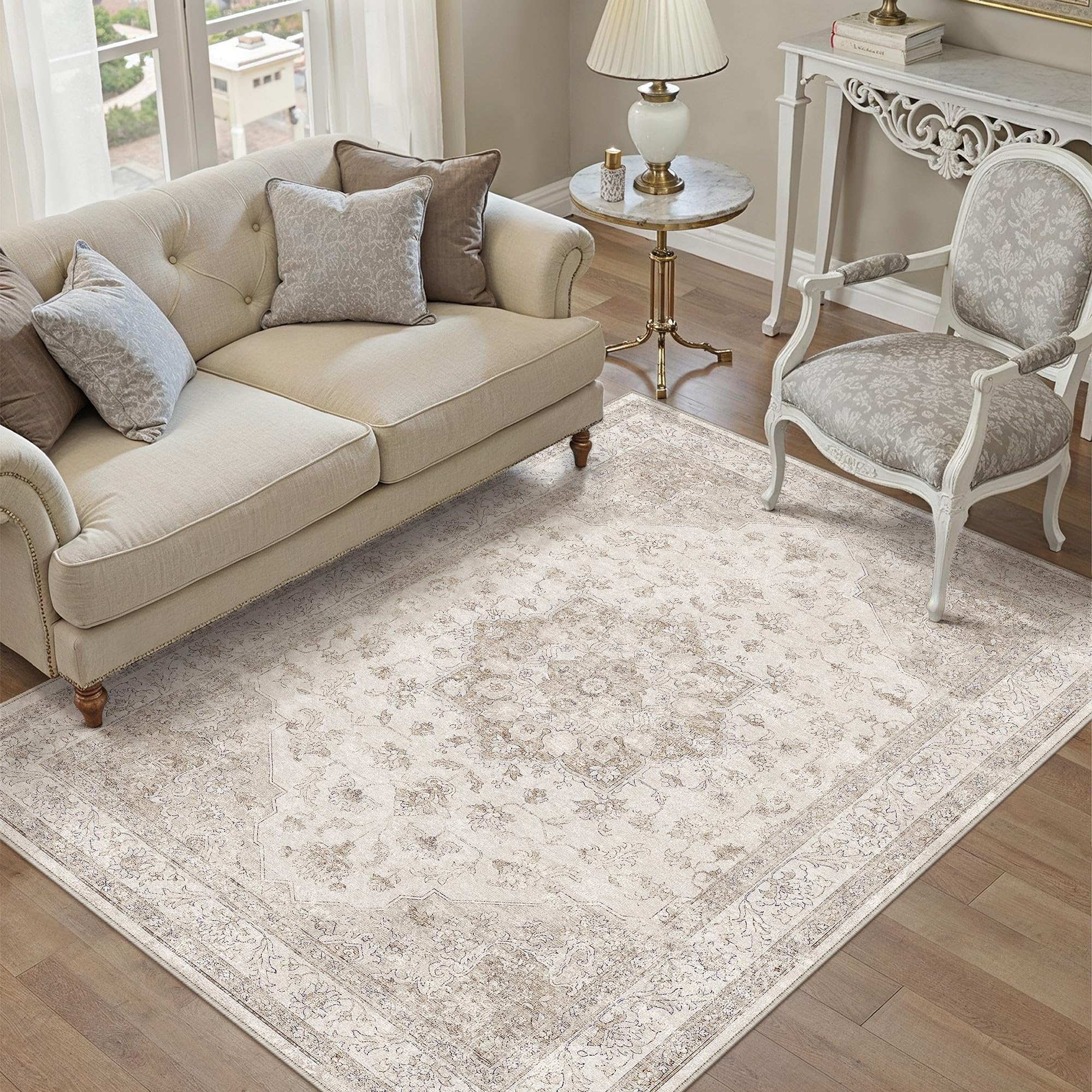 PureCozy 4x6 Medallion Rug