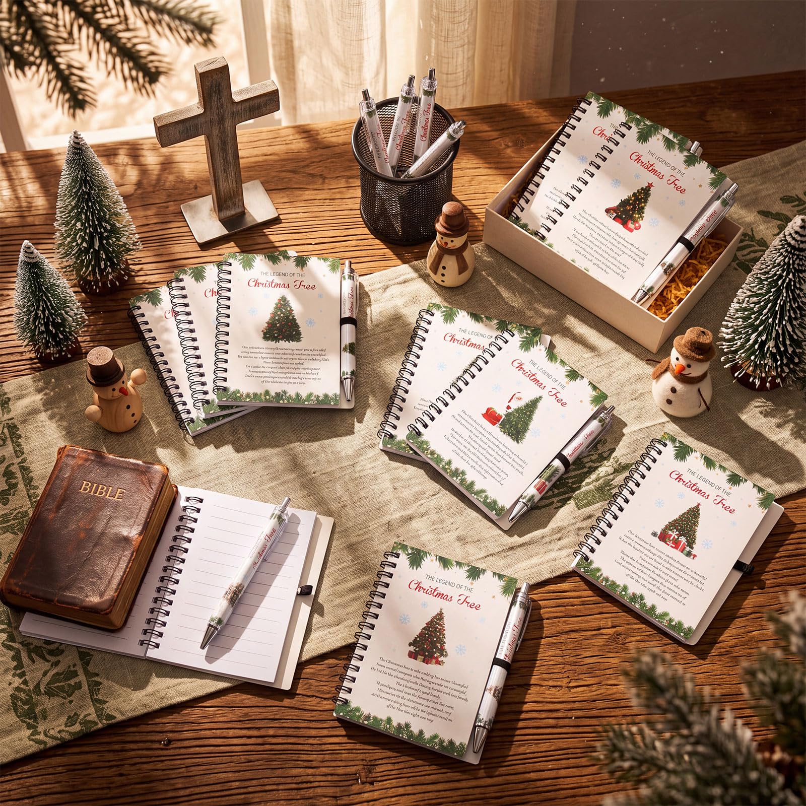 Resurhang The Legend of the Christmas Tree Gifts Lot de 20 carnets A6 avec