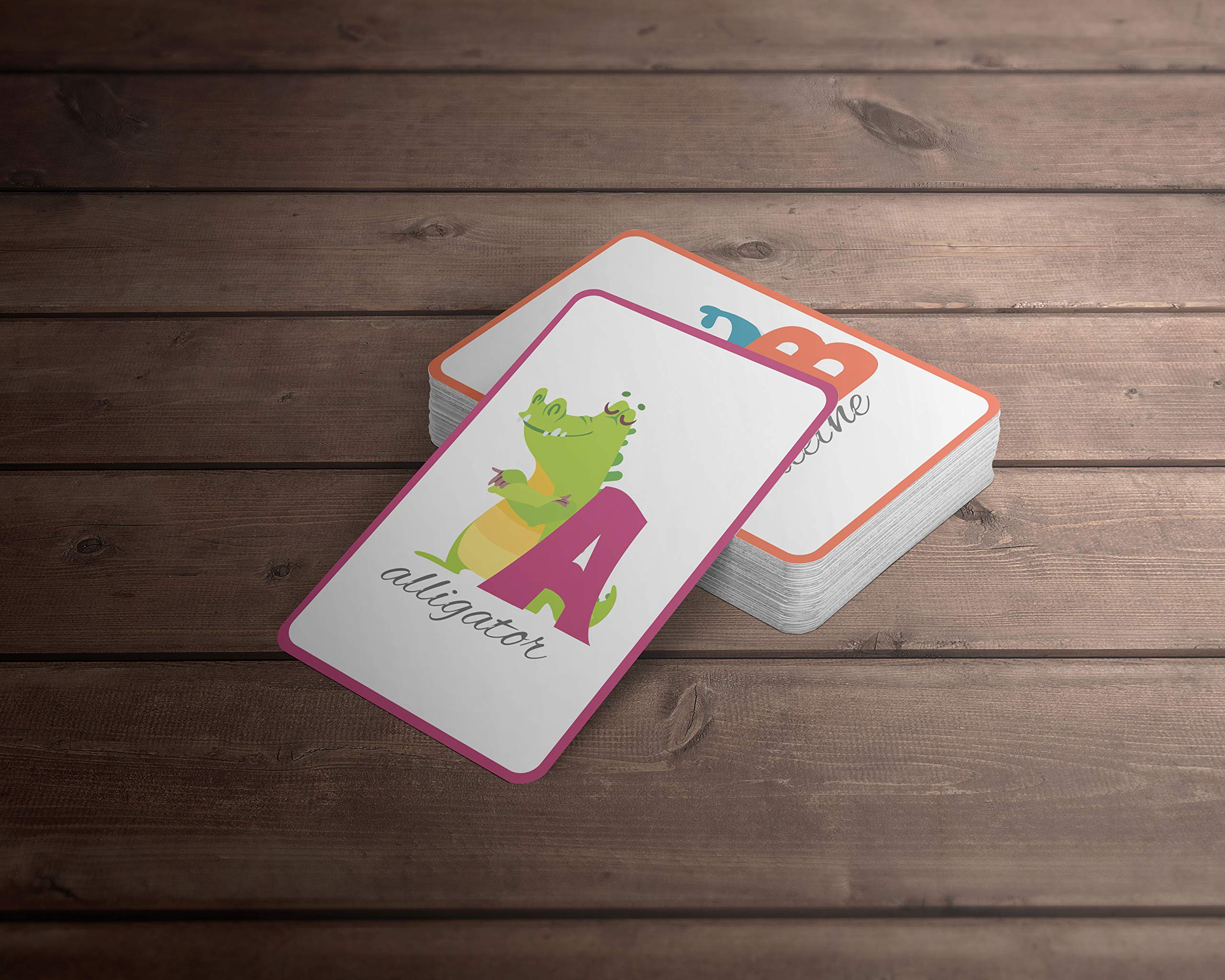 KIDSVILLE French Alphabets, Cursive Alphabets, Action Verbs, Country Cards, Waterproof Flash Cards (3.5 inch x 5.5 inch, Multicolored) (French Alphabets) 3