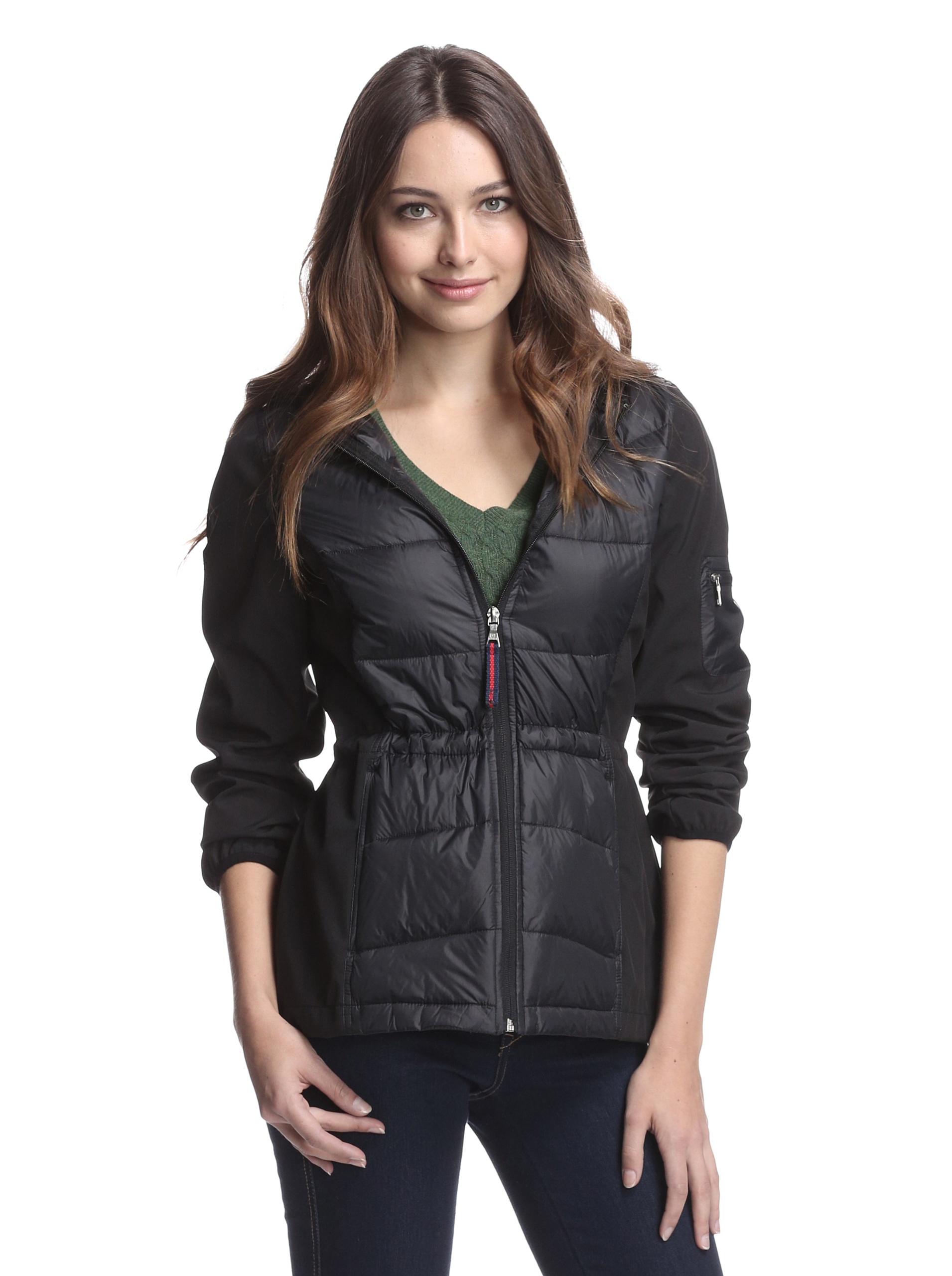 Tommy Hilfiger Women's Mixed Media Soft Shell Jacket