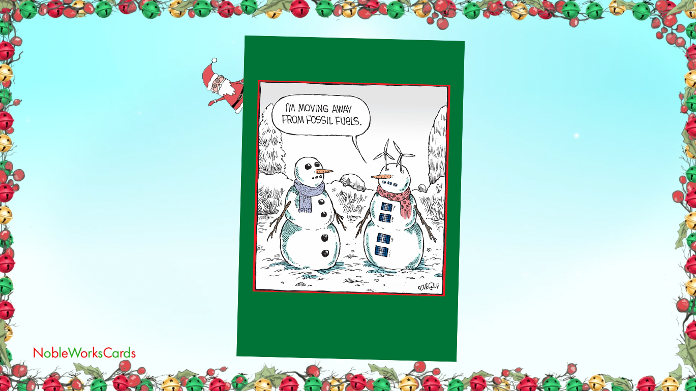 Amazon.com : NobleWorks - 12 Cartoon Merry Christmas Cards - Funny