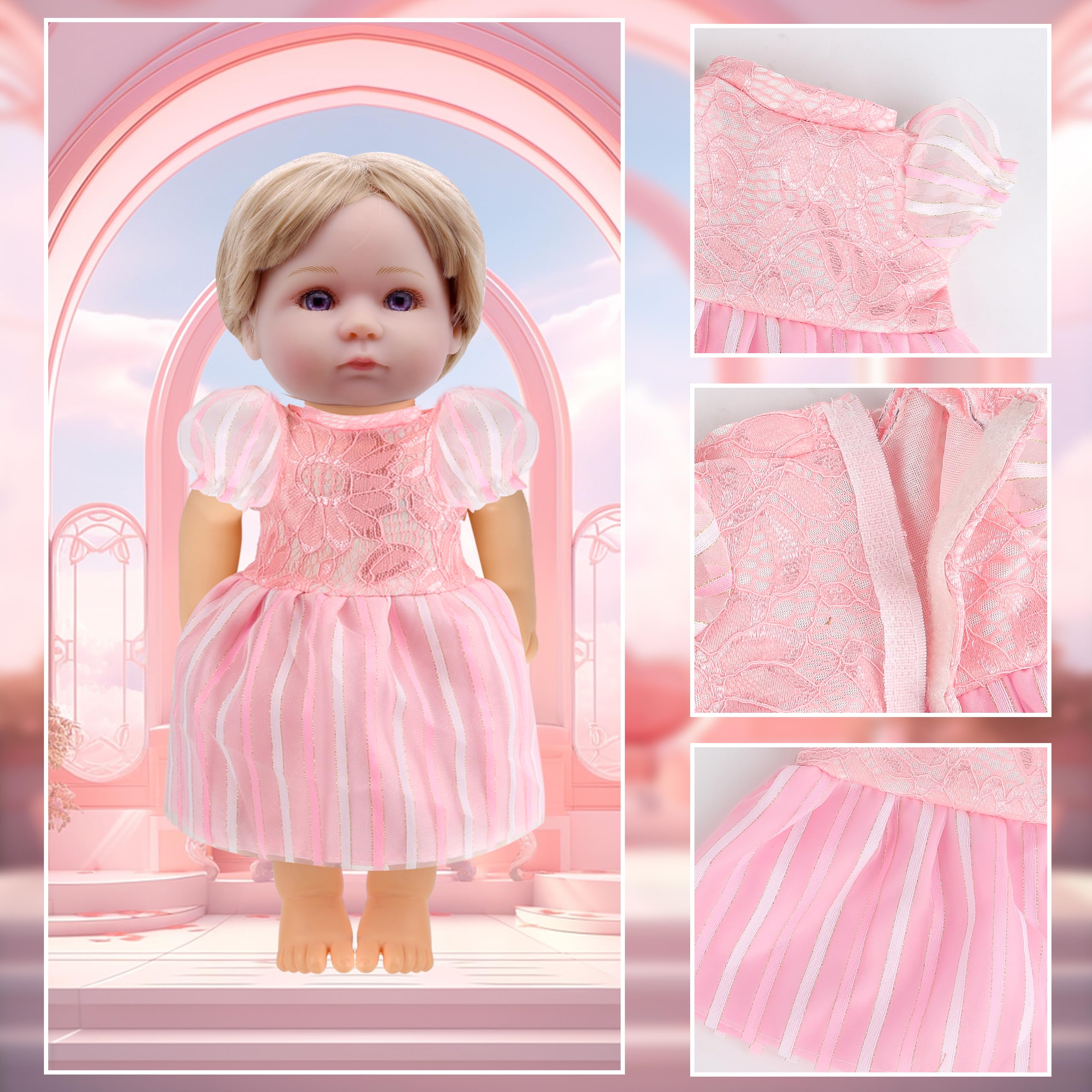20 Inch Doll Clothes Babyfere Newborn Reborn Girl Baby Doll