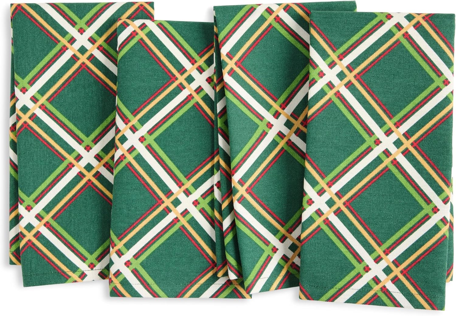 kate spade new york Celebration Confetti Dot Holiday Cloth Napkins 4-Pack Set, 100% Cotton with Metallic Print, Machine Washable, Ivory/Gold/Silver, 20"x20"