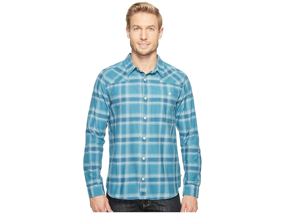 

Toad&Co Wonderer L/S Shirt (Seaport) Men's Long Sleeve Button Up, Blue
