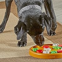 Vista 4 de Brightkins Pizza Party! Treat Puzzle - Juguetes interactivos para perros, rompecabezas para perros y alimentador lento, alimentador