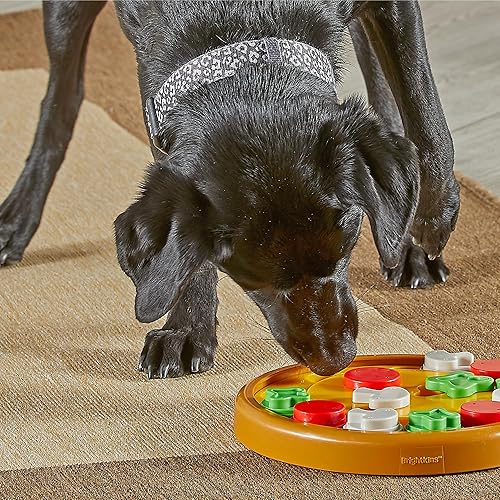 Miniatura 4 de Brightkins Pizza Party! Treat Puzzle - Juguetes de enriquecimiento para perros para estimulación mental, regalos interactivos para cachorros
