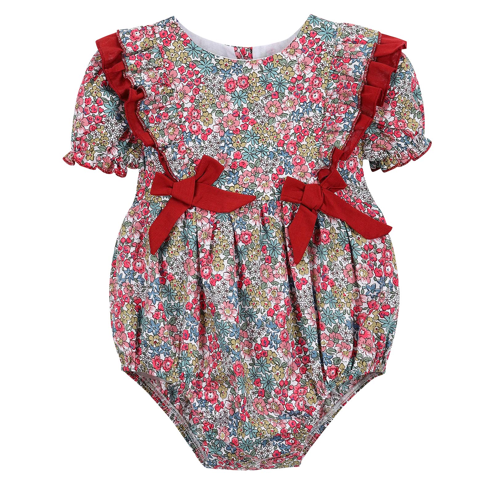 Arbag Baby Girls Rompers Ruffle Cotton Baby Girl Clothes Spring Summer Backcross Jumpsuits