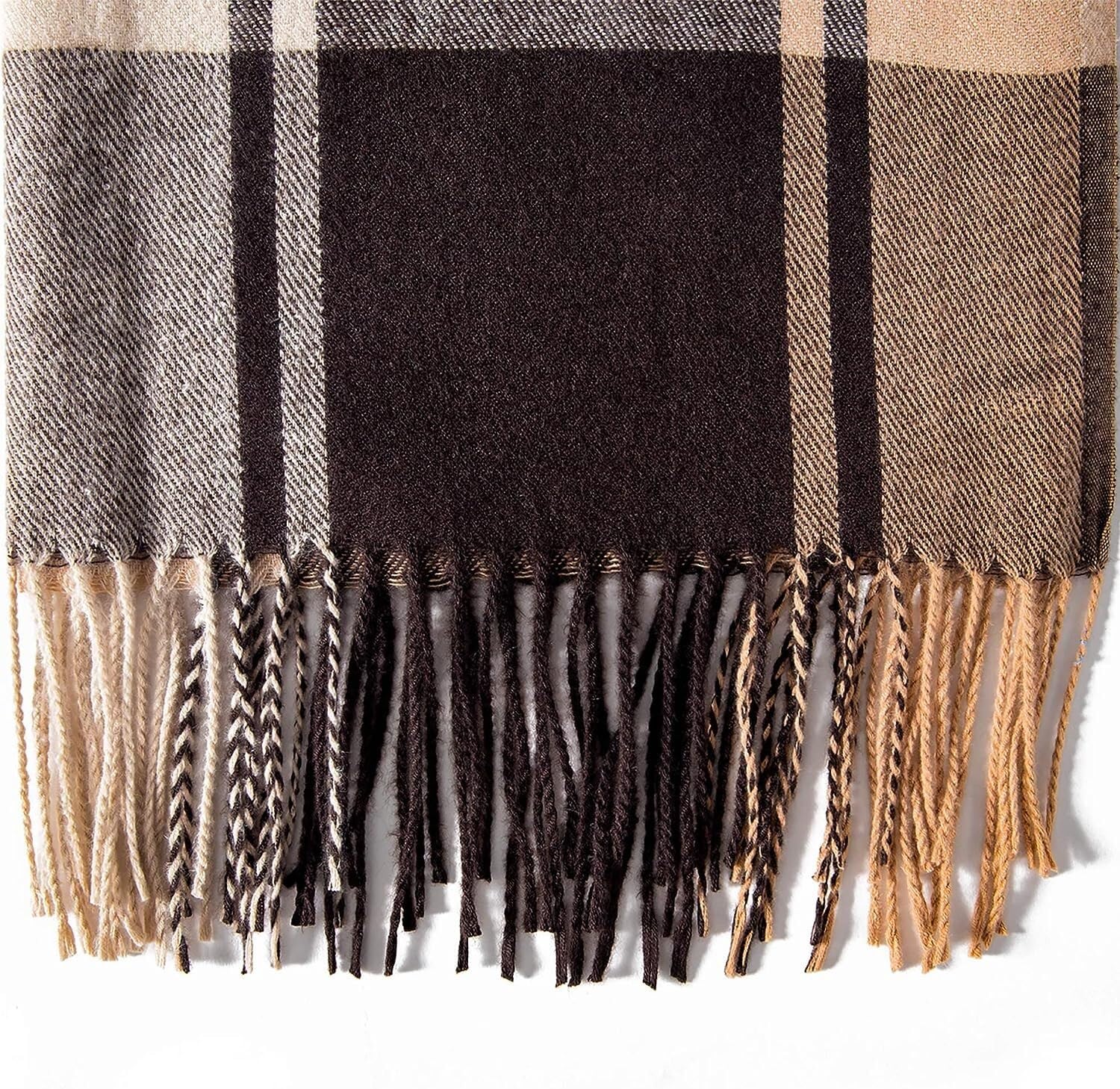 RUVOO Sciarpa Foulard Scialle Scarf Sciarpa Da Donna Classica Con Nappa Morbida Imitazione Cashmere, Scialle Caldo Invernale Sciarpe Stole