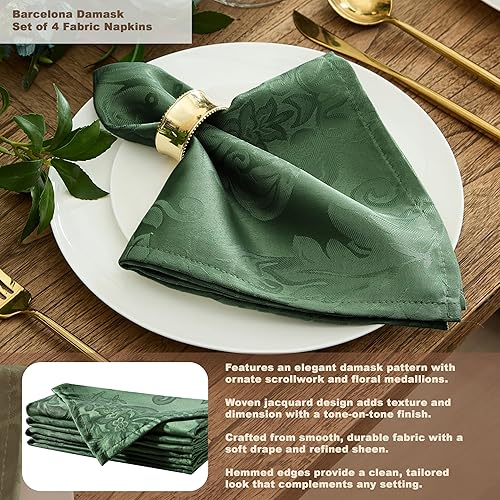 Vista 69 de Newbridge Barcelona - Manteles de tela de damasco, no planchables, antimanchas Borgoña