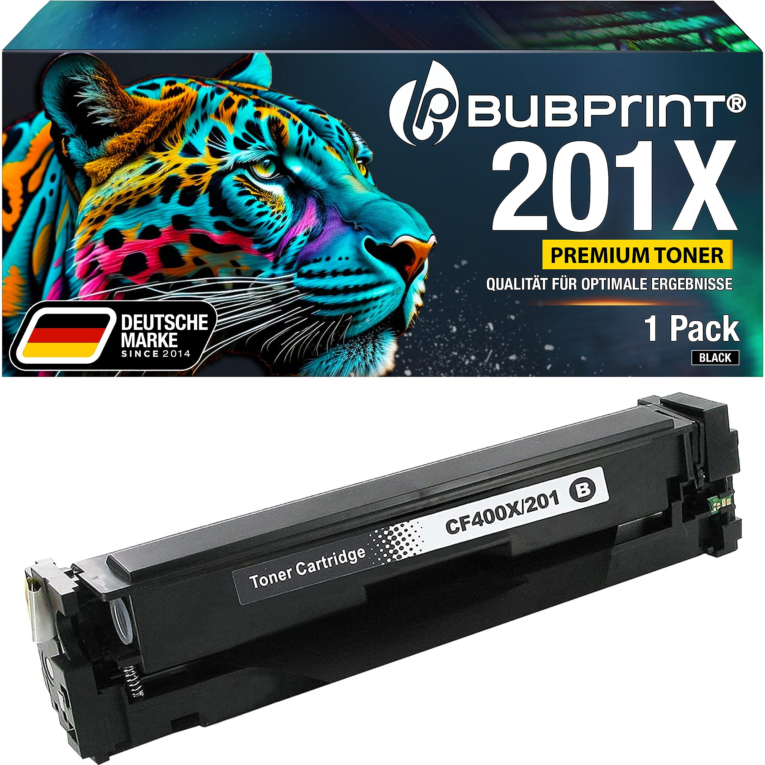 Bubprint Tonerkartusche kompatibel als Ersatz für HP 201X 201A CF400X CF400A für HP Color LaserJet Pro MFP M277dw M277n M274n M277 M252dw M252n (1 Schwarz)