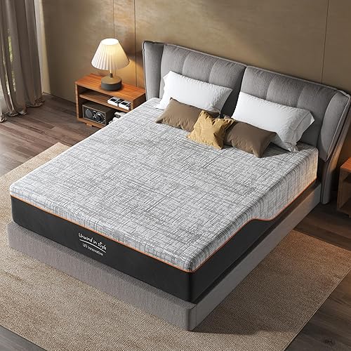 Miniatura 22 de Colchón King de 14 Pulgadas, Colchón de Espuma Viscoelástica de Firmeza Media con Funda Extraíble Lavable Cama de Gel Refrescante en una Caja, Azul