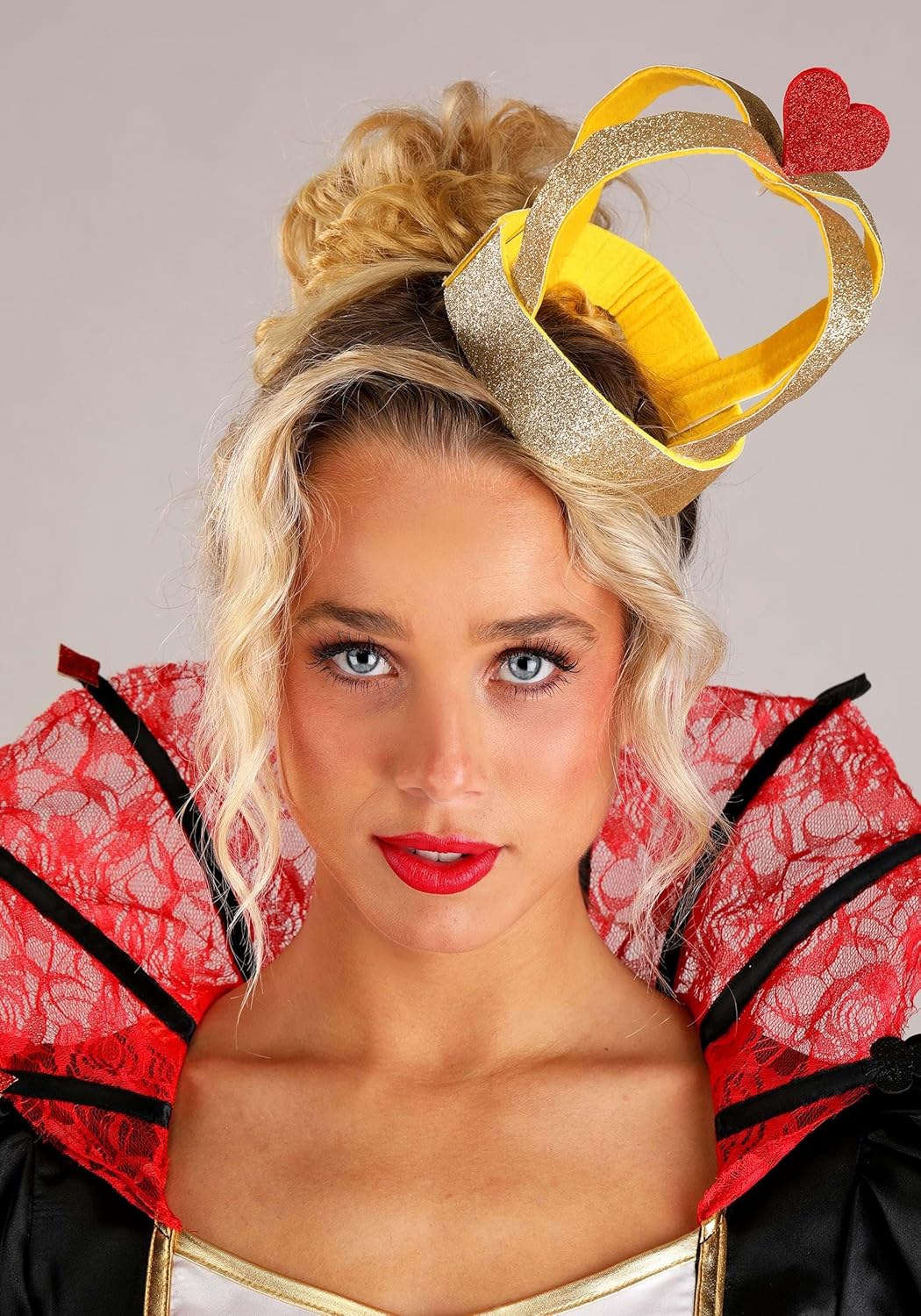 Wonderland Queen of Hearts Costume Dress for Women - Includes Dress & Crown - Wonderland Cosplay Outfit