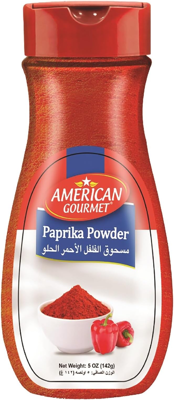 American Gourmet Paprika Powder 142 Grams – Add a rich, smoky, and mildly spicy flavor to your dishes with this premium paprika, perfect for seasoning and garnishing.