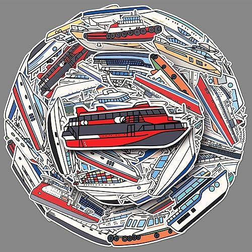 CalcomanĂas de barco de crucero, 50 unidades, lindas calcomanĂas impermeables para botella de agua, laptop, monopatĂn, álbum de recortes, guitarra, CalcomanĂas de barco de crucero, 50 unidades, lindas calcomanĂas impermeables para botella de agua, laptop, monopatĂn, álbum de recortes, guitarra,