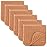 Comfy Cubs Muslin Burp Cloths 20 x 10, Pack of 6 - Large, 6-Layer, Ultra Absorbent 100% Cotton for Baby Drool and Messes - Soft, Safe & Gentle Baby Burp Cloths Set for Boys & Girls - Caramel