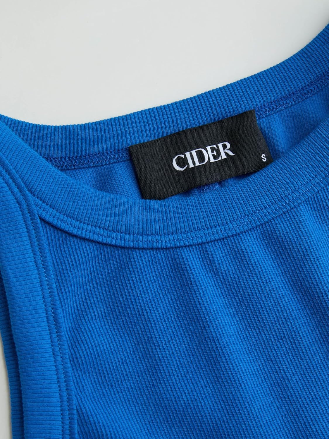 CIDER Womens Cotton Tank Tops Sleeveless Ribbed Basic Shirt Summer Crew Neck Racerback Shirts - Image 7