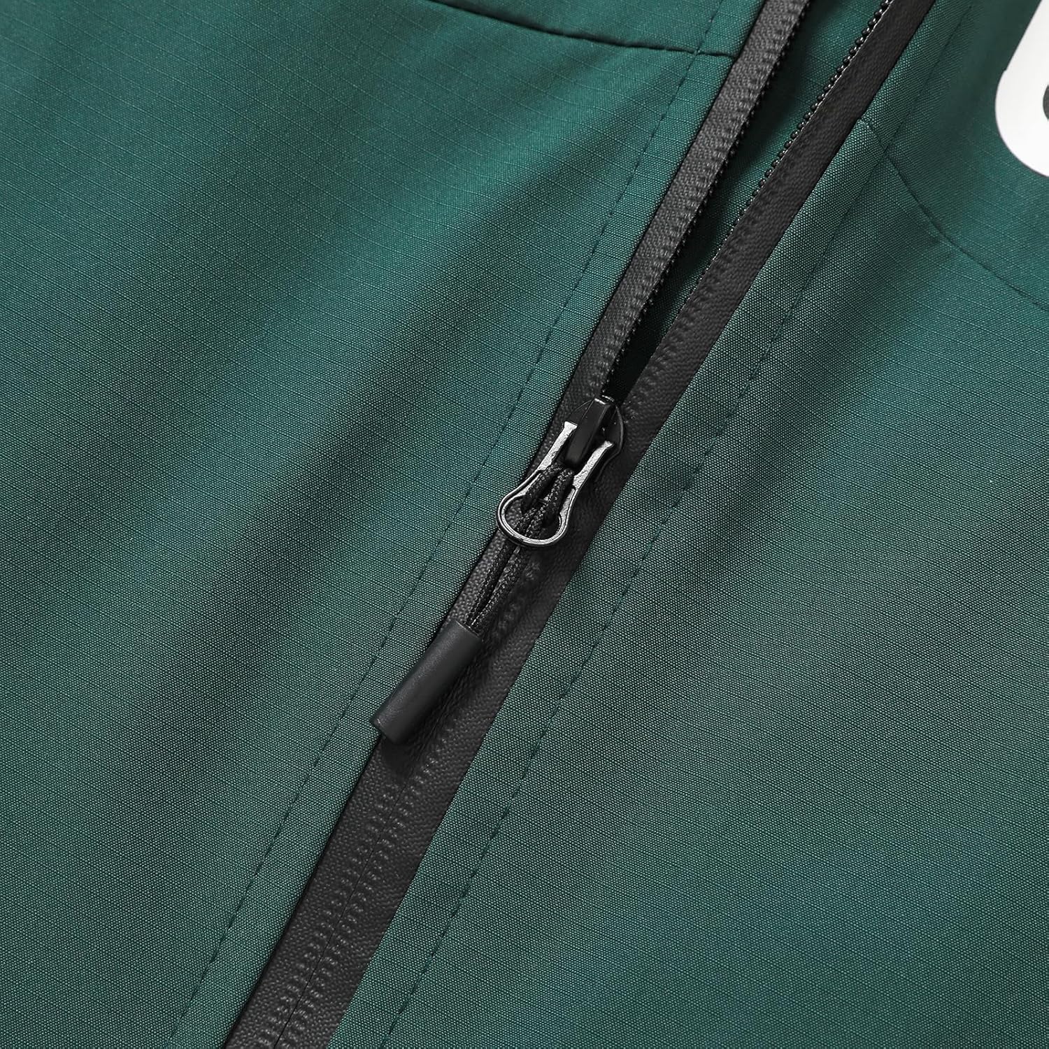 Men'S Windproof Hiking Jacket - Oxford Waterproof Fabric With Reflective Pockets